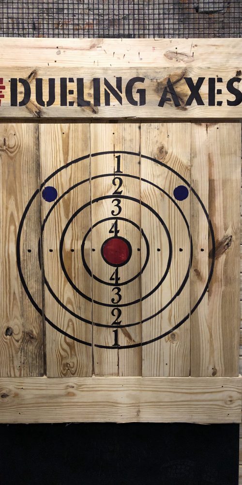 axe throwing target points