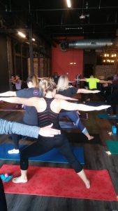 Yoga and Axes Warrior Pose