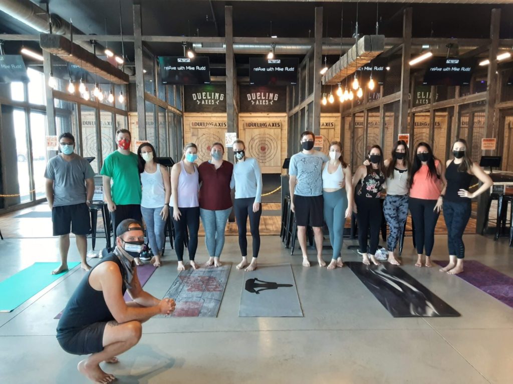 relAXE yoga dueling axes